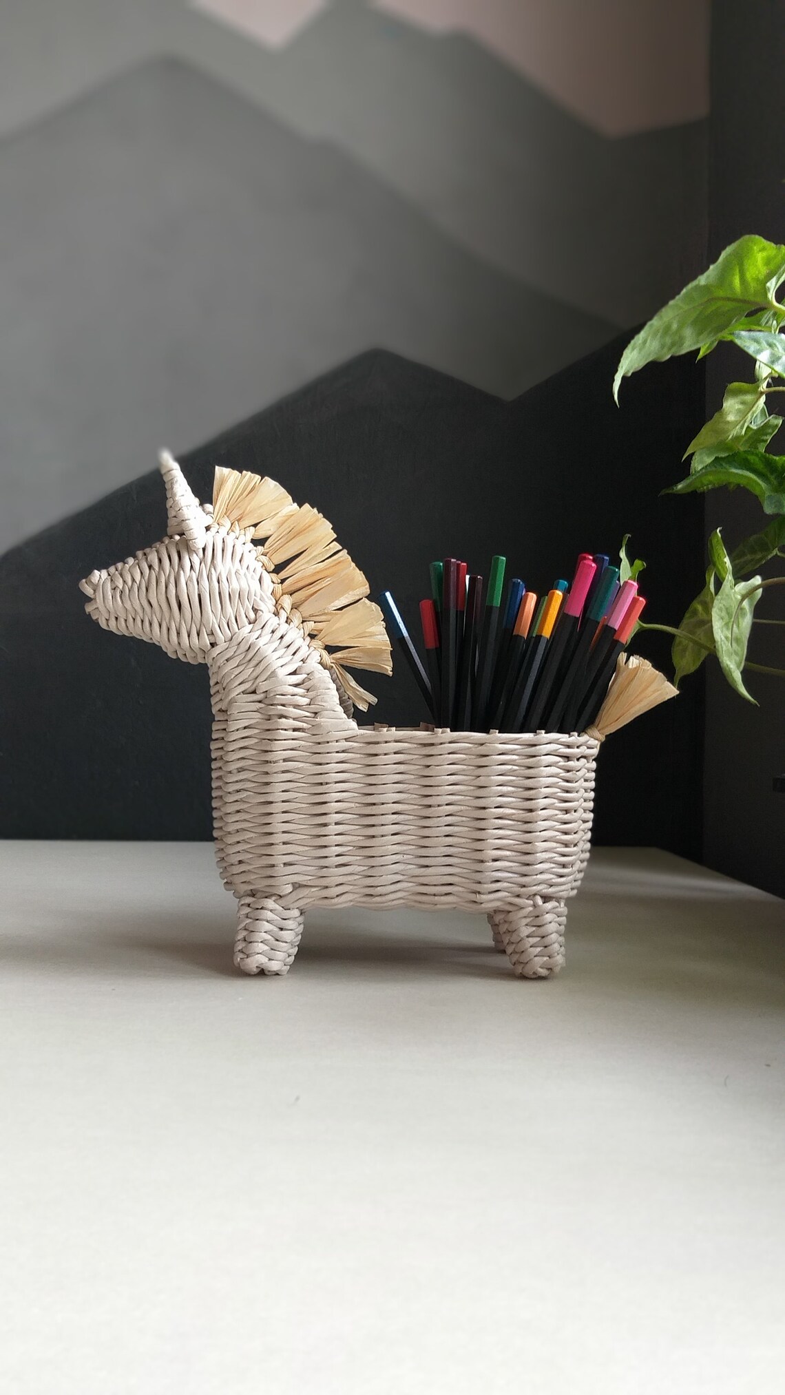 Unicorn Desk Organizer for Kids Pencil Holder. Etsy