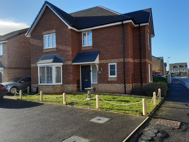 Wood/timber Post and Rope NO DIG Kit Richthepostman 28mm - Etsy