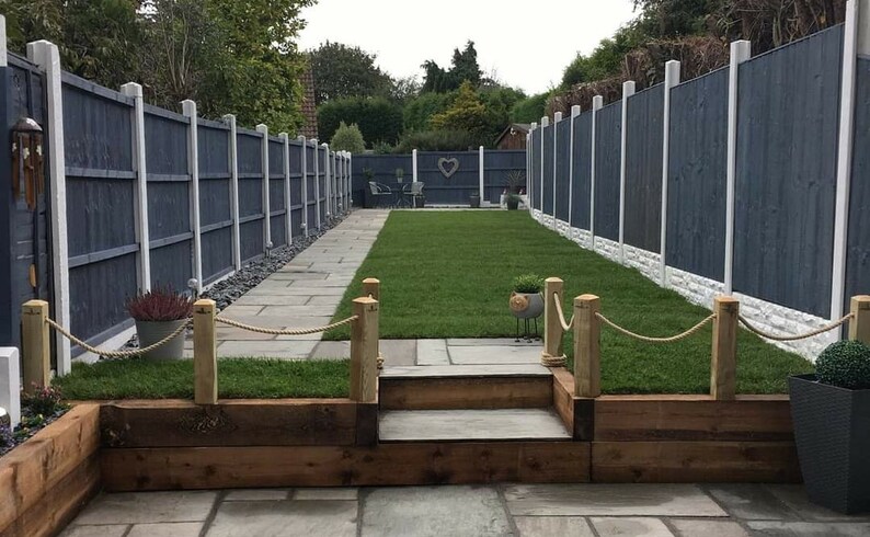 Wood/timber Post and Rope NO DIG Kit Richthepostman 18mm - Etsy