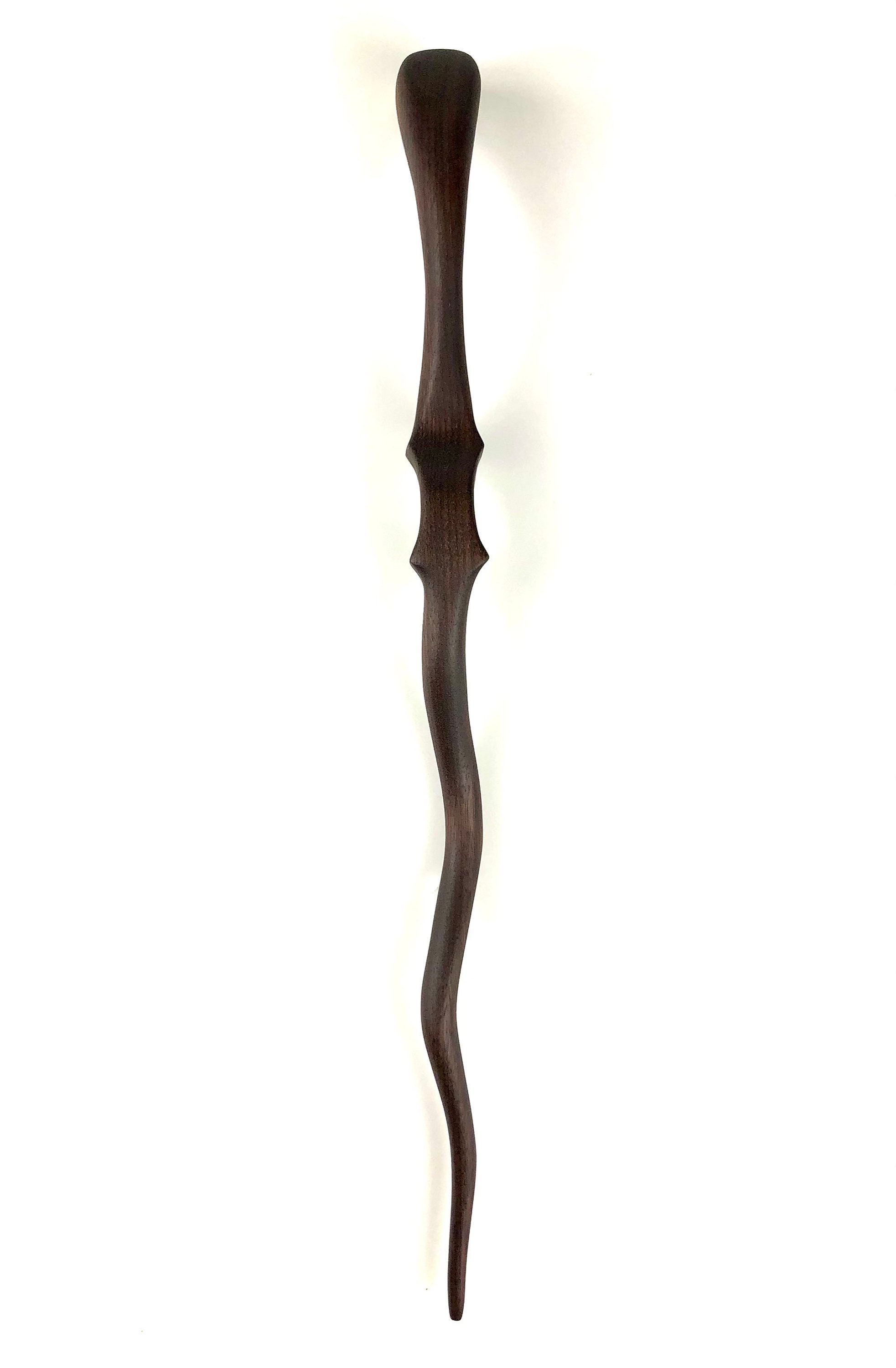 15 1/2 Handcrafted Wooden Spiral Wand American Black Walnut Etsy