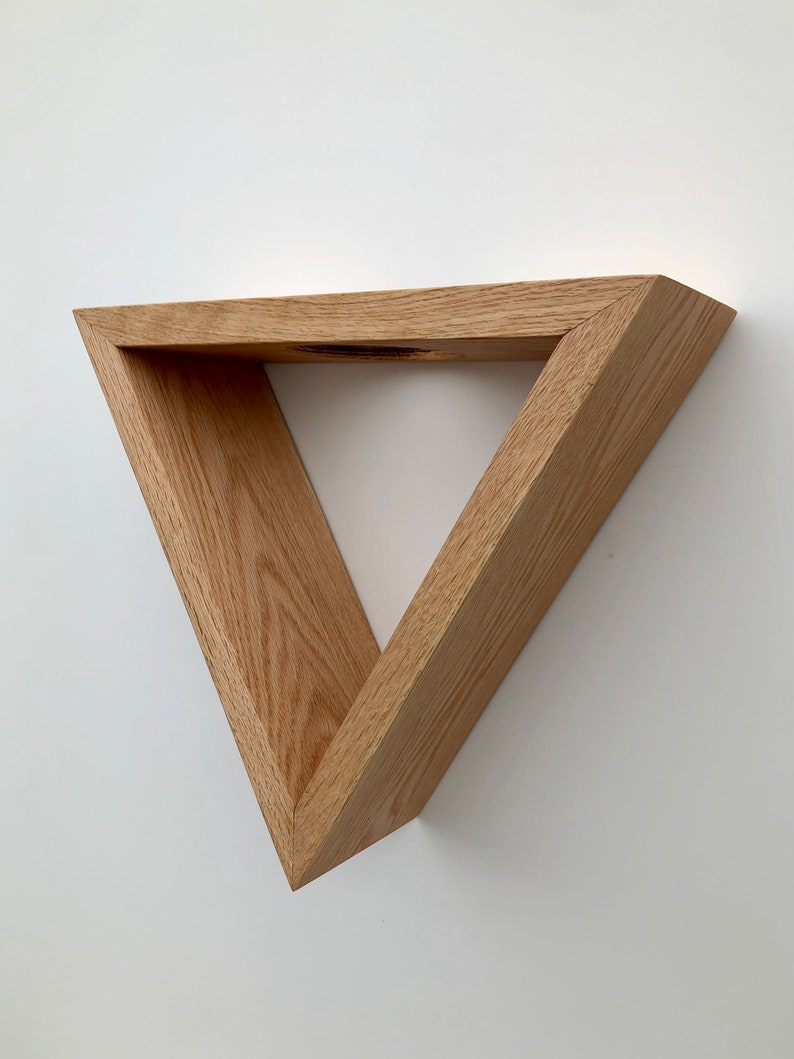 Geometric Wooden Wall Mounted Plant Stand Candle Holder Plant Pot Hanging Shelf Herb Garden Oak Shelf Oak Shelves Succulent.