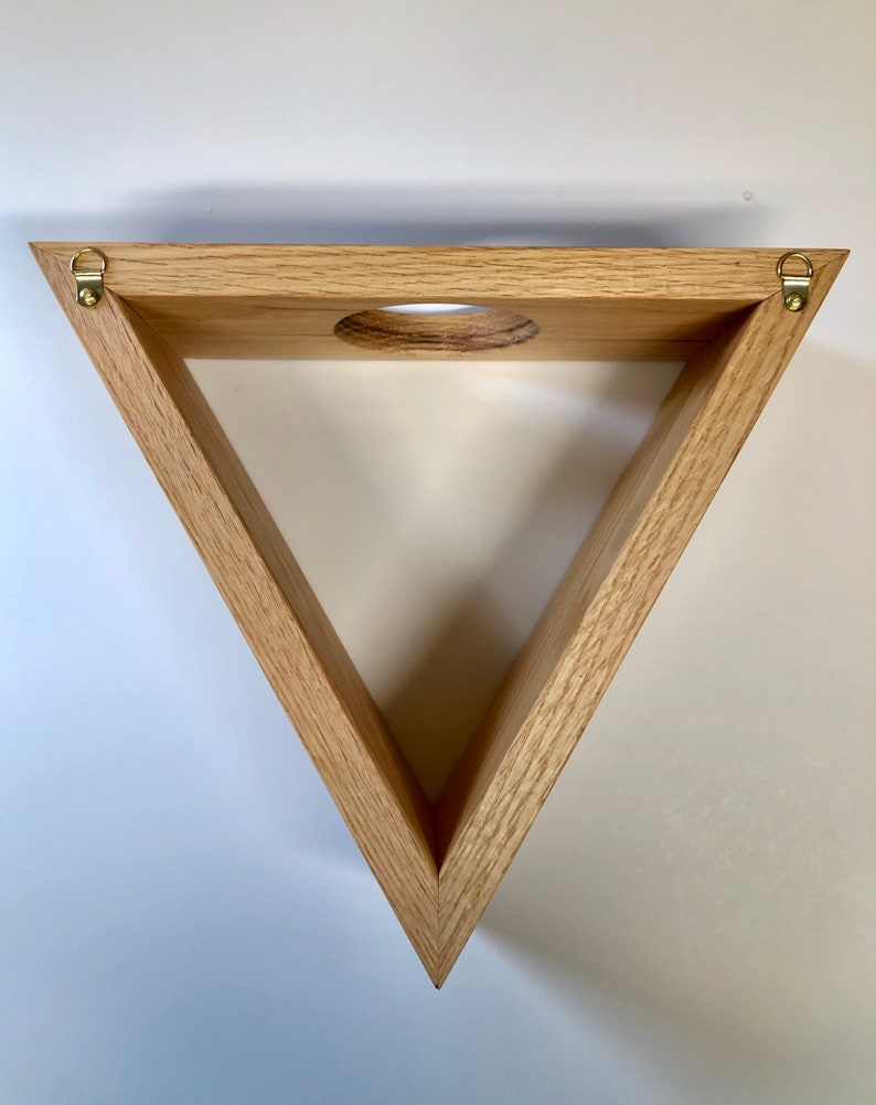 Geometric Wooden Wall Mounted Plant Stand Candle Holder Plant Pot Hanging Shelf Herb Garden Oak Shelf Oak Shelves Succulent.