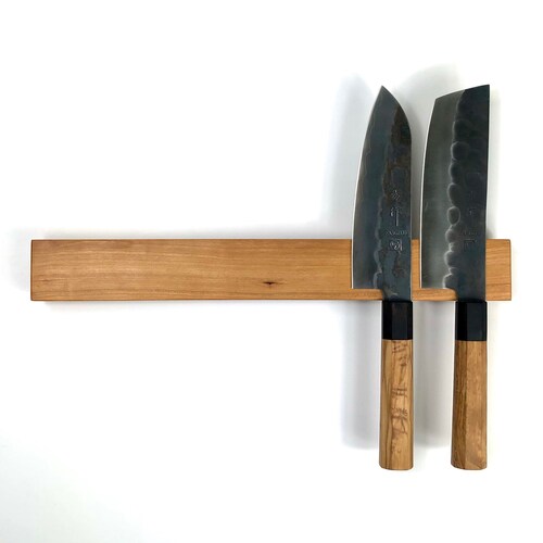 Knife Holder Olive Wood 13.77 Knife Rack Key Holder Etsy