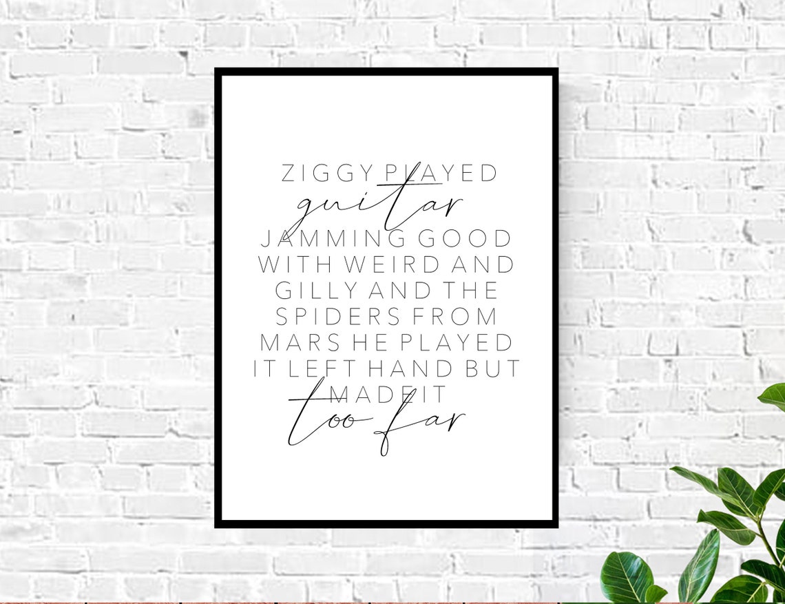 ziggy stardust lyrics ziggy stardust lyrics