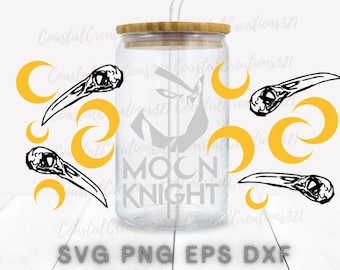 Moon Knight SVG, PNG,JPG file/Libbey can file/Moon Knight tv series digital download vinyl cut file/Khonshu svg file/Mr Knight, Marc Spector