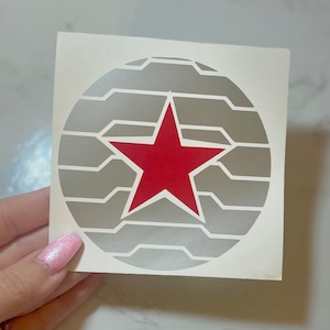 Bucky Barnes car decal | laptop sticker | superhero decal sticker for notebooks, tumblers, etc | Winter Soldier decal for window