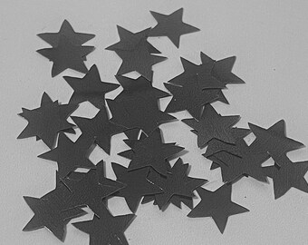 Large Stars Confetti-Gunmetal | Glitter Tumblers | Party Supplies | Waterproof Confetti | Snowglobe Tumblers | Resin Art