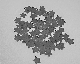 Gunmetal Star Confetti: Resin Art Supplies, 100 Pieces