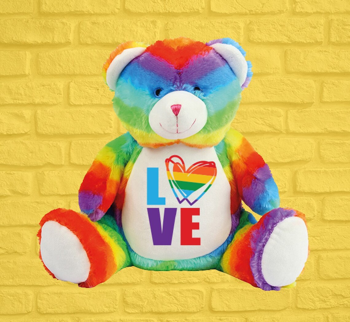 Pride Teddy Bear Soft Toy Plush Etsy