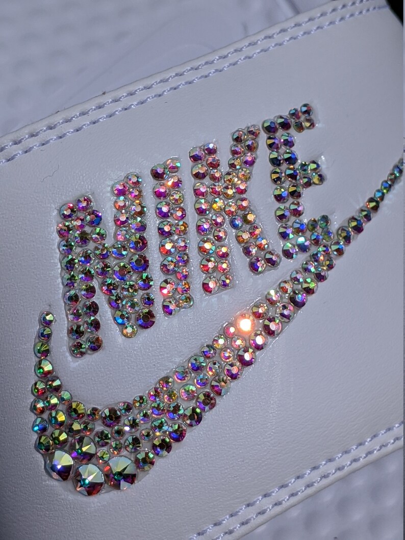 nike rhinestone slides
