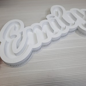 Hollow Styrofoam Fillable name, silver Fillable letters, Empty Heart Box, Gift Fill name Box, Decor Hollow names, Centerpiece letters