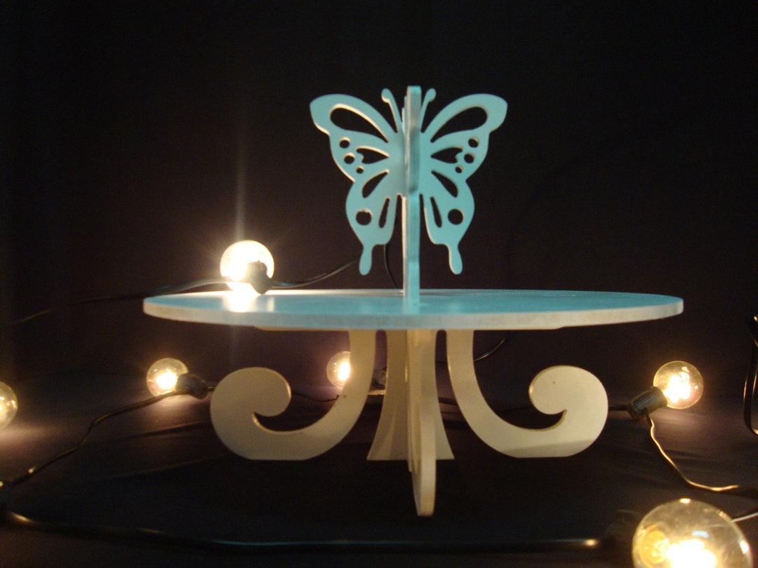 White Stand Cupcake Butterfly, Wedding White Cake Stand, Butterfly Cake
