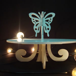 White stand cupcake butterfly, Wedding white cake stand, butterfly cake stand, Wooden stand cupcake, cake stand wedding, cake stand