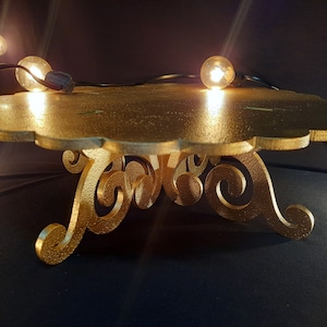 Gold wedding cake stand, gold cake stand, Wooden self-assembly cake stand, cake stand wedding, cake stand