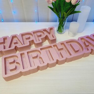 Decor holle gelukkige verjaardag, cadeau verjaardagsdoos, holle piepschuim vulbare verjaardag, invulbare letters, lege doos, middelpunt brieven