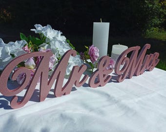 Mr and mrs, sweetheart sign, mr and mrs wooden sign, mr and mrs table signs, wedding table decor, gold wedding signs, mr and mrs table decor
