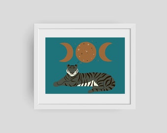 Indian Art Print | Tiger