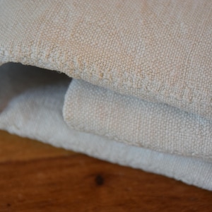 Nubby Pure Hemp Sheet Canvas Blanket Antique Rustic Material 麻 Homespun Farmhouse Organic Linen Woven Upholstery Fabric Vintage