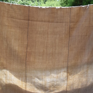 Extra wide Vintage Pure Hemp Sheet Antique Rustic Material Homespun Canvas Organic Linen Handwoven Blanket Throw Upholstery Fabric Decor