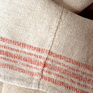Very HEAVY Nubby Pure Hemp Sheet Canvas Antique Rustic Material 麻 Homespun Farmhouse Organic Linen Woven Upholstery Fabric Vintage French