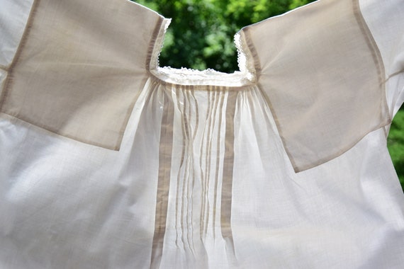 Antique Hungarian Pure Linen Summer Folk Costume … - image 3