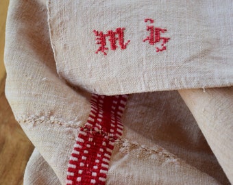 ナビーアンティーク素朴な純粋な麻のテーブルクロス フランスのホーム