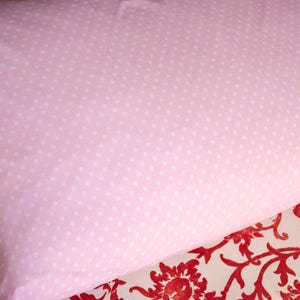Antik Rosa Polkadot Vintage Französisch Leinen Baumwolle Kissenbezug Bettwäsche Kissen Schein Kissenbezug Kissenbezug Rustikal Romantisches Altes Bauernhaus