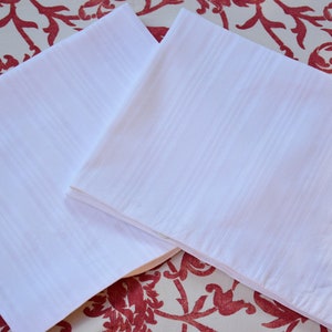 Pair Vintage French Damask Pillowcases Bedding Pillow Sham Pillow Case Cushion Cover White Rustic Romantic Old