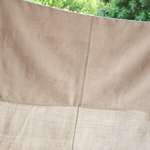Antique Rustic Pure Hemp Sheet Canvas Material Fabric 麻 Homespun Farmhouse Organic Linen Handwoven Upholstery Fabric Vintage French Country