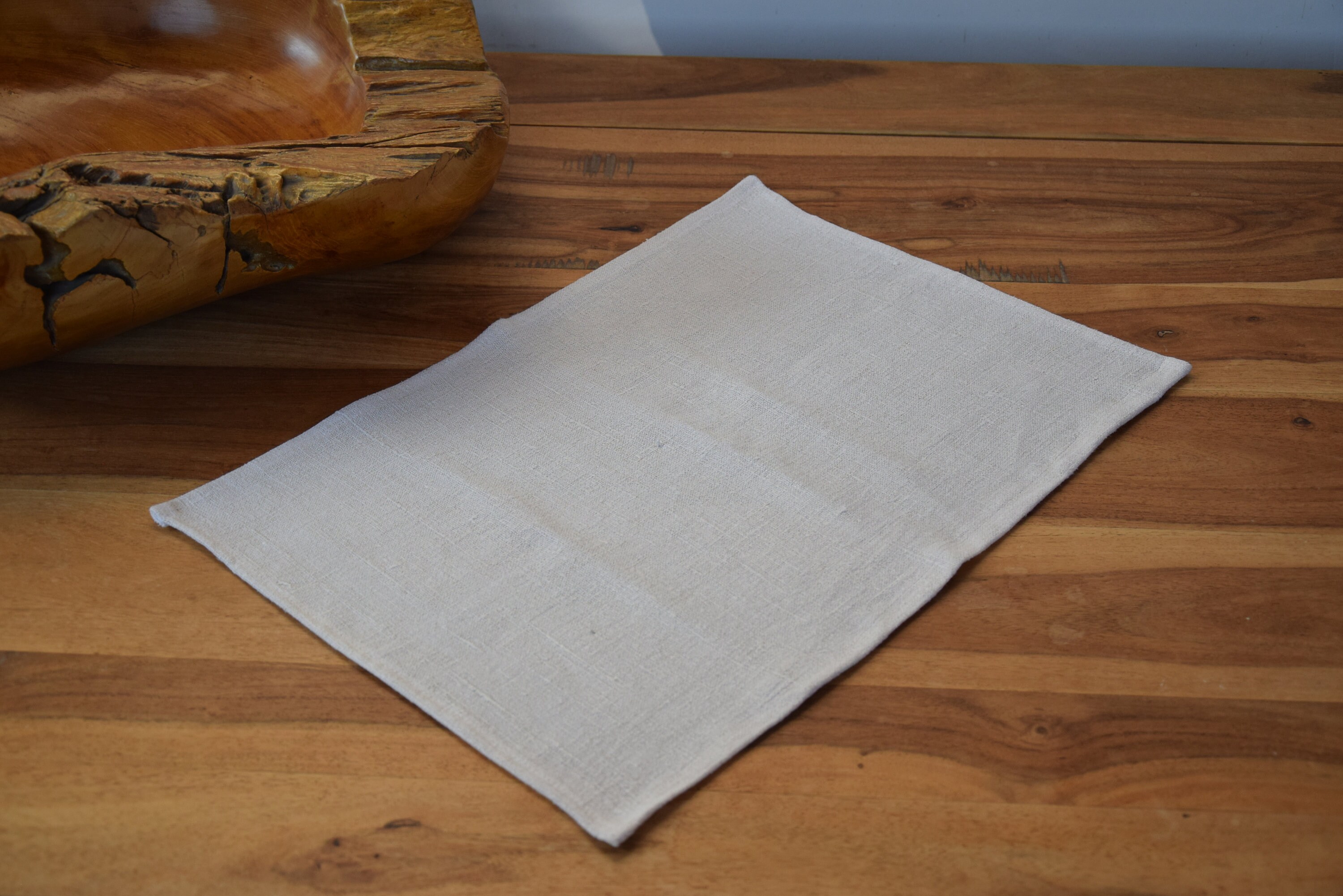 Antique Pure Hemp Napkins Set 6 Rustic French Towel Material Etsy