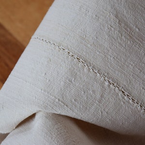 Extra Wide Pure Hemp Sheet Antique Rustic Material 麻 Homespun PE Monogram Canvas Organic Woven Farmhouse Upholstery Linen Vintage Country