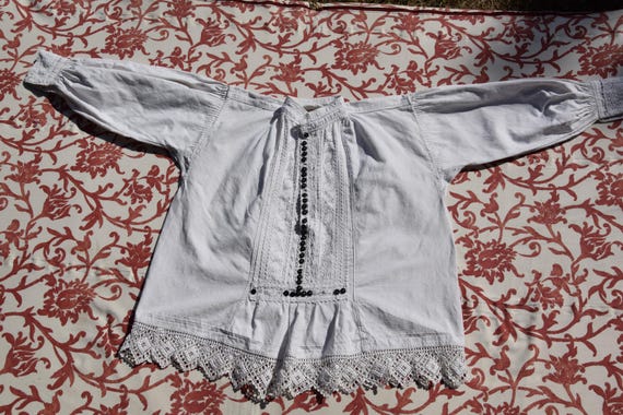 Antique Hungarian Organic Linen Hemp Folk Costume… - image 7
