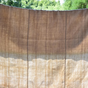 Vintage Pure Hemp Sheet Antique Rustic Material Homespun Canvas Organic Linen Handwoven Centre Seam Upholstery Fabric Vintage Decor Country