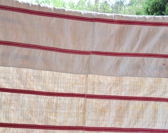 ナビーアンティーク素朴な純粋な麻のテーブルクロス フランスのホーム