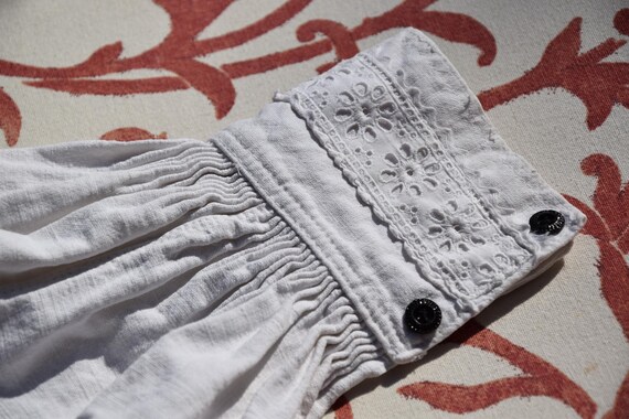Antique Hungarian Organic Linen Hemp Folk Costume… - image 9