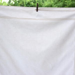 Antique French Linen Pillowcase Handmade Vintage Bedding Pillow Sham Pillow Case Cushion Bedding Canvas White Farmhouse Rustic Romantic Old