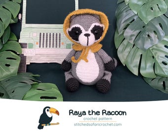 Waschbär-Häkelanleitung: Amigurumi Waldtier Plüschtier (PDF-Häkelanleitung)