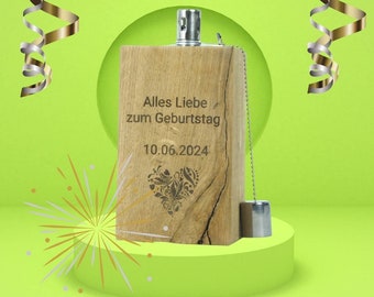 Antorcha de jardín de roble única para cumpleaños.