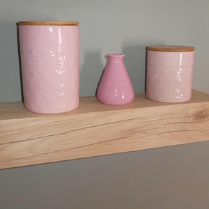 Solid oak wall shelf &quot;Oak Finish&quot; 50 cm
