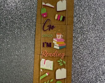 Book Girlie Acrylic Bookmark | Aesthetic Bookish Gift