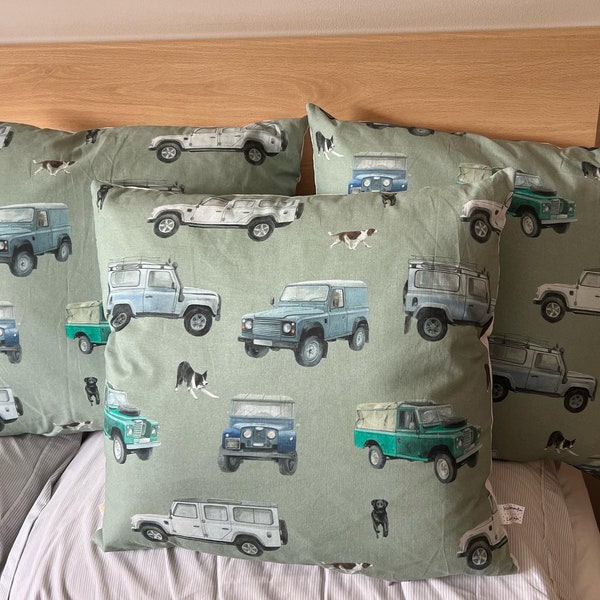 Handmade multiple sizes Landrover defender cushions - classic landrover