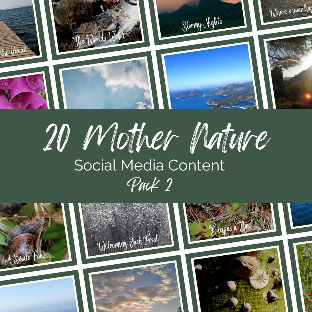 Nature Photography Social Media Posts for Gardeners (digital Download ...