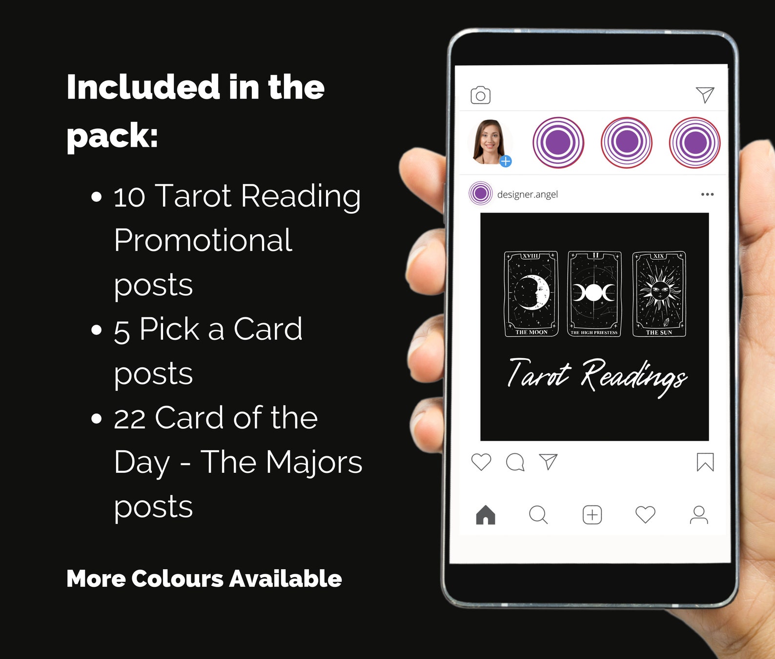 37 Tarot Instagram Template Ideal for Tarot Readers Pick a Etsy