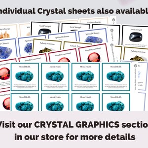 Printable Gemstone Info Cards for Sellers. 48 Crystals With - Etsy UK