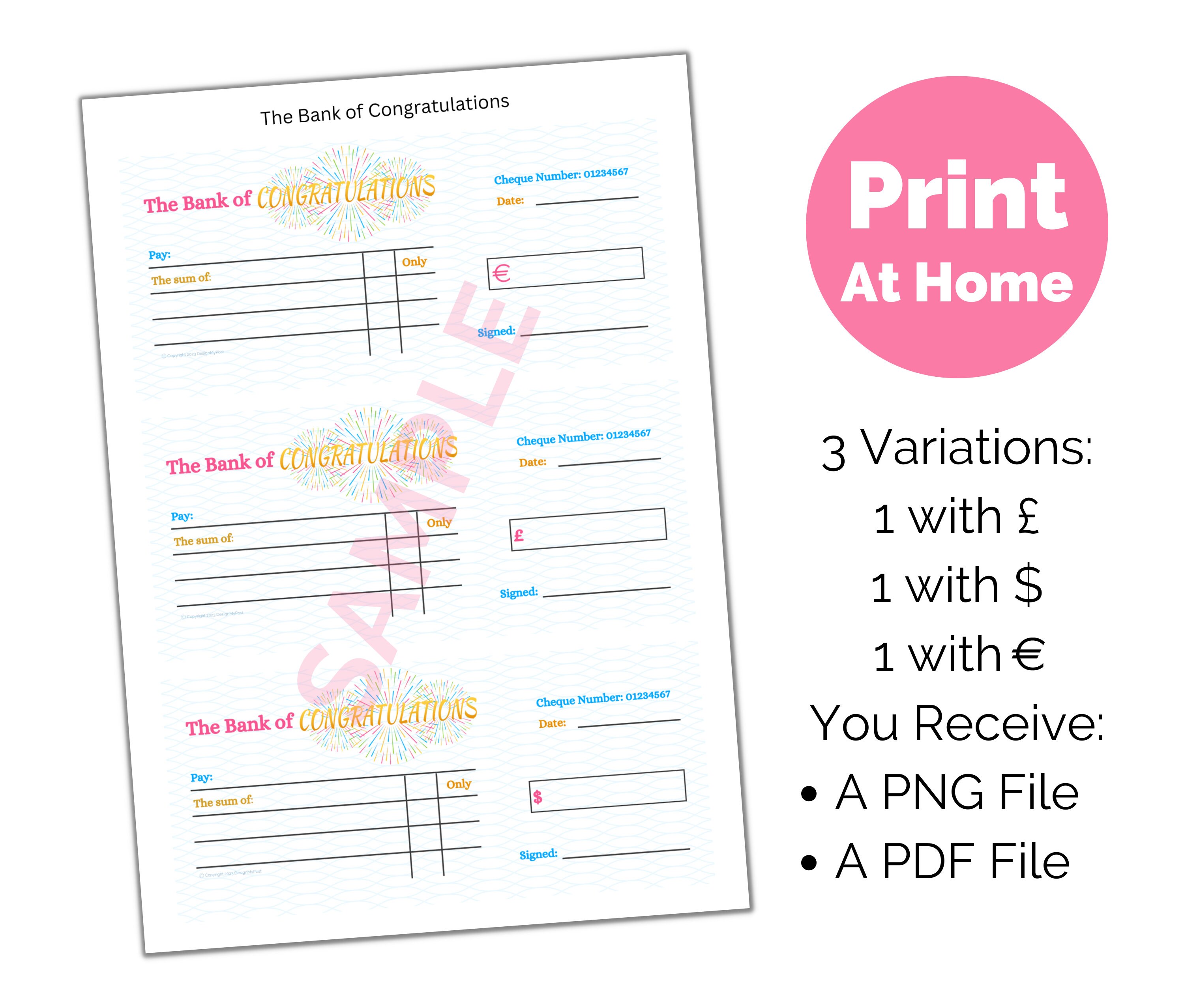 Congratulations Cheque Printable Gift Cheque Template Euros Pounds congratulations-cheque-printable-gift-cheque-template-euros-pounds