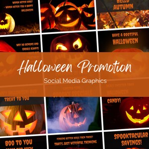 Halloween, Fall, PSL Instagram content. Holiday season Quotes, Social Media Graphics- Sales and Promotion. 35 &#39;Done for you&#39; images.