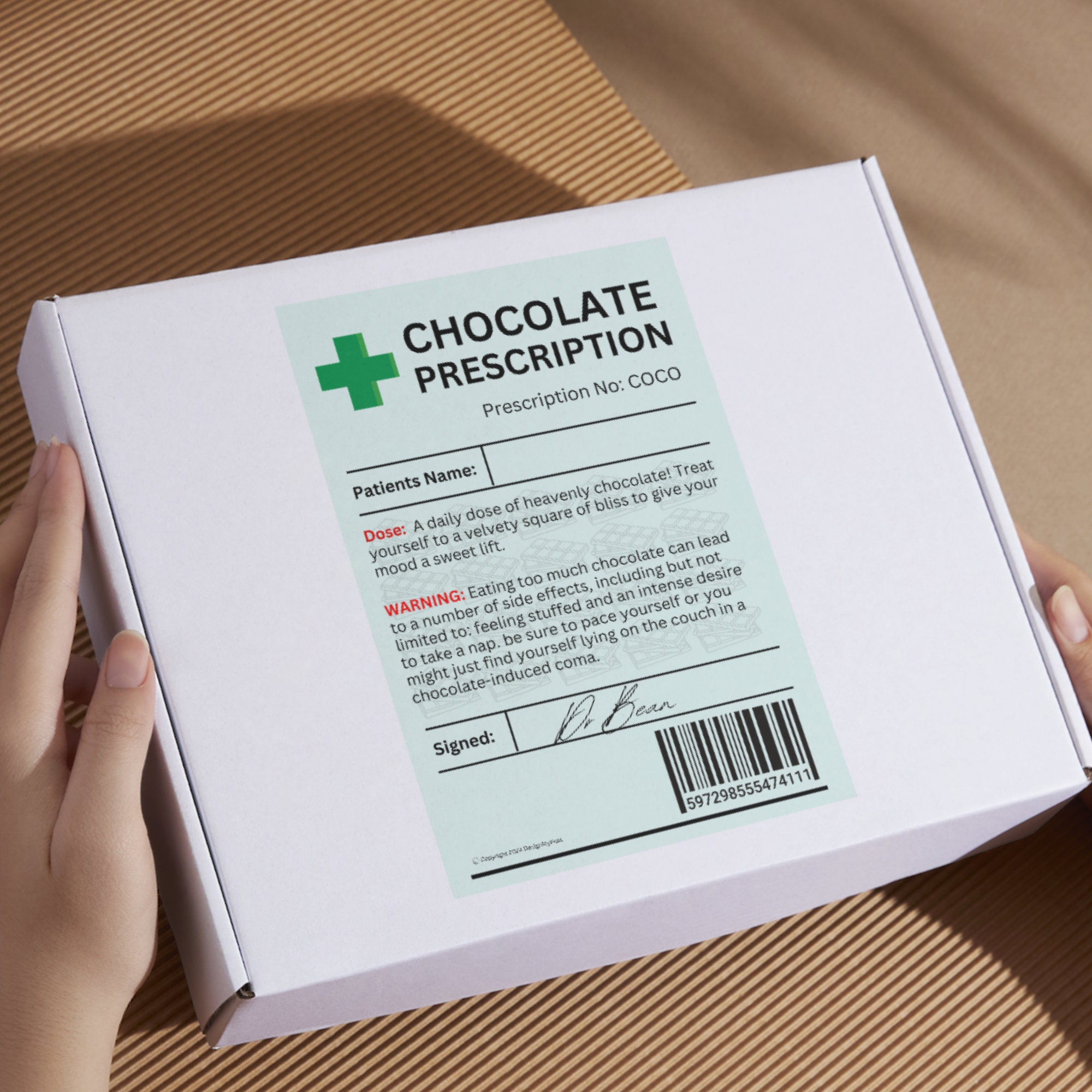 Chocolate Prescription Label Printable Novelty Gift For Chocolate chocolate-prescription-label-printable-novelty-gift-for-chocolate