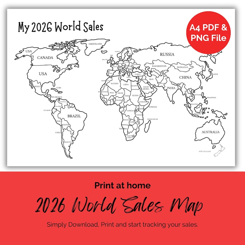 Map World Digital 2026 Etsy UK Il Bref 