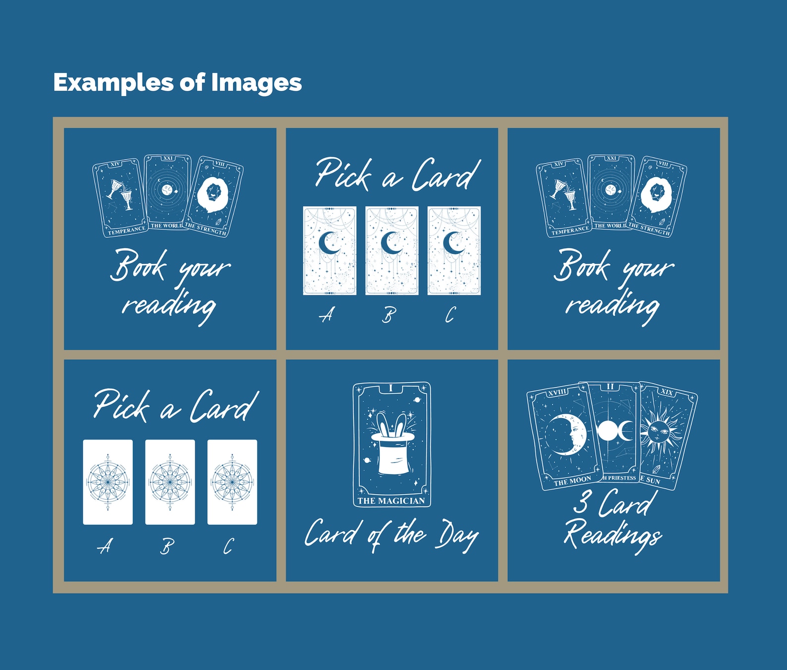 Tarot Instagram Template Ideal for Tarot Readers Pick a Etsy