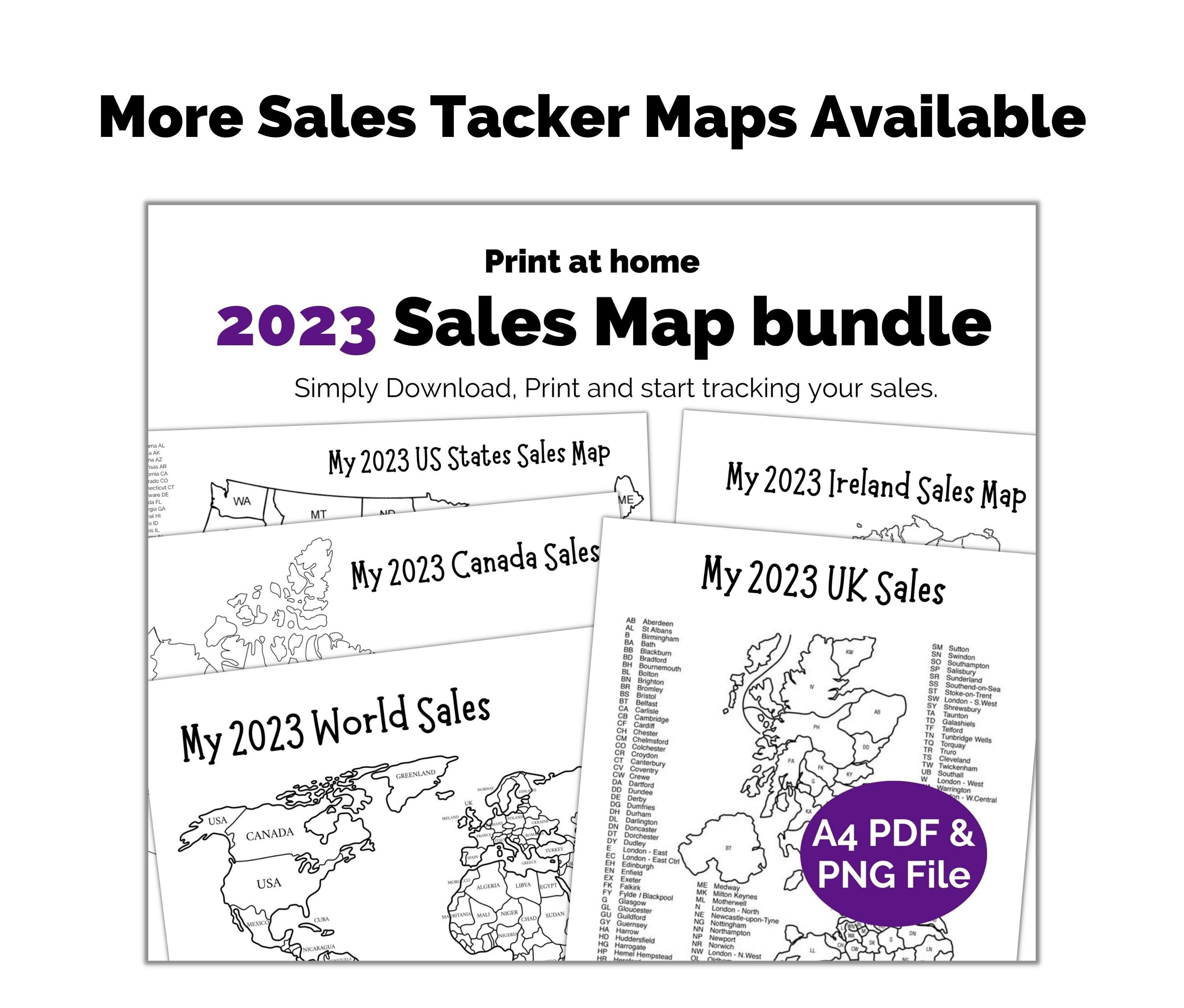 Printable World Sales Map. Etsy Tracker. A4 Print at Home. - Etsy